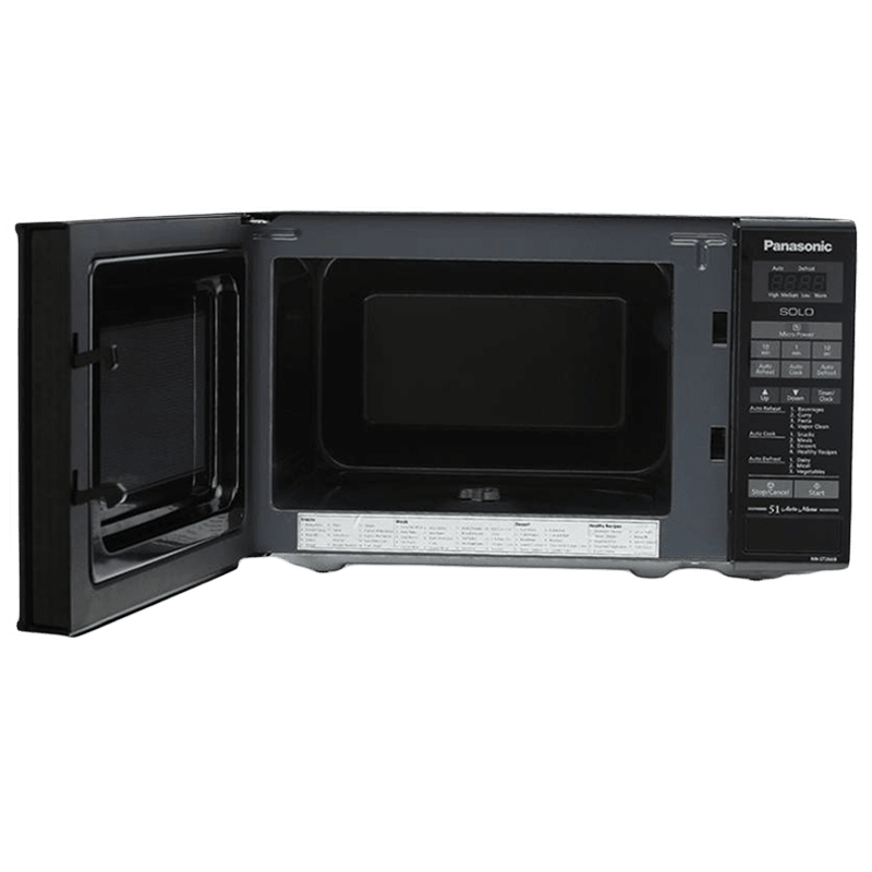 Buy Panasonic 20 Litres Solo Microwave Oven (Digital Control, NN-ST266BFDG, Black) Online - Croma